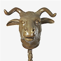 click 4 full view Zodiac Heads, Ox