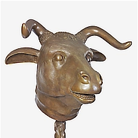 click 4 full view Zodiac Heads, Ox