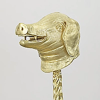 click 4 full view Zodiac Heads, Pig, 27" high x 16" wide x 21" deep