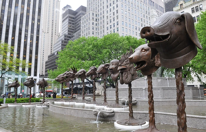 Zodiac Heads: Bronze